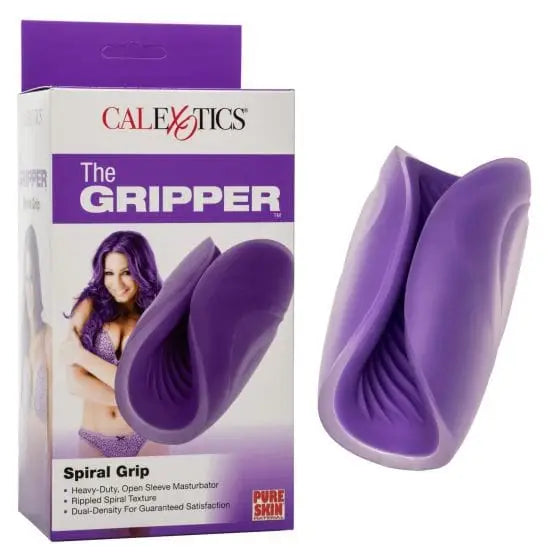 CalExotics Sextoys for Men The Gripper Spiral Grip Purple at the Haus of Shag