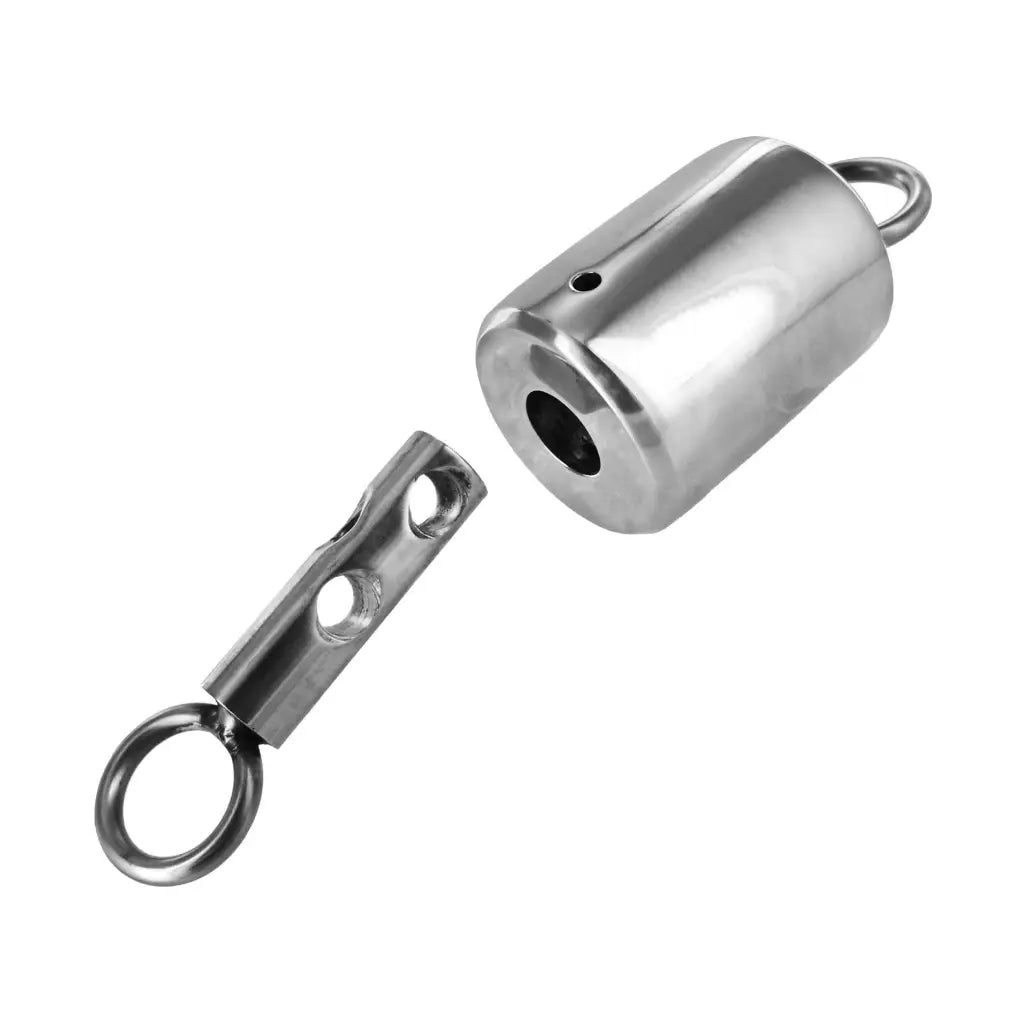 Stainless steel magnetic clasp for Ice Warden bondage time lock with two separable parts