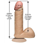 Doc Johnson Realistic Dildo The Realistic Cock FIRMSKYN 6 Inch Dildo with Balls at the Haus of Shag