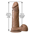 The Realistic Cock FIRMSKYN 8 Inch Dildo with Balls - High Detail and Realism