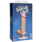 Doc Johnson Dildos The Realistic Cock - Vibrating - 8 Inch White at the Haus of Shag