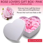 The Rose Lovers Gift Box with pink roses and heart-shaped magnetic charging base