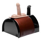 Saddle sex machine with curved base and attachments for ultimate pleasure