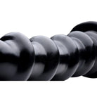 The Screw Giant 12.5 inch dildo - spiral-shaped black and gray with smooth segments