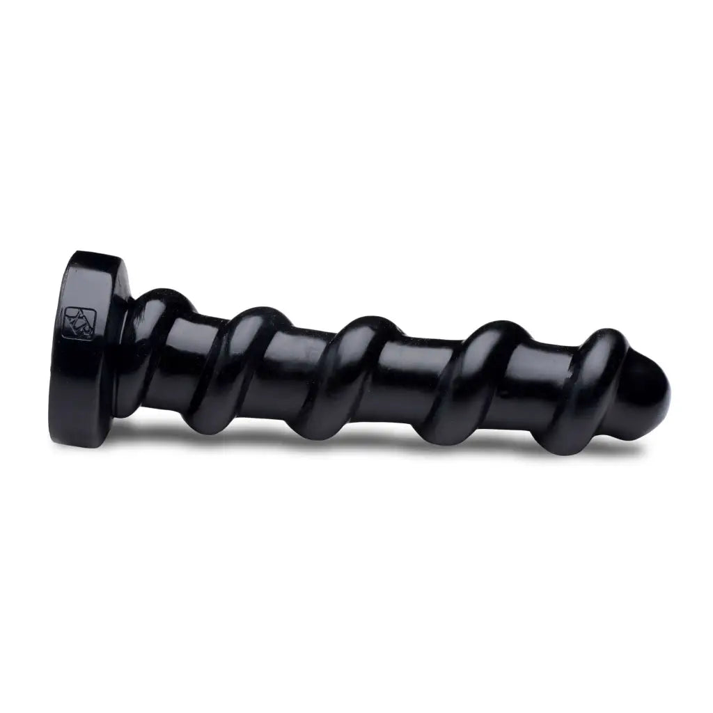 The Screw Giant 12.5 inch dildo with spiral ridges and flared base for enhanced pleasure