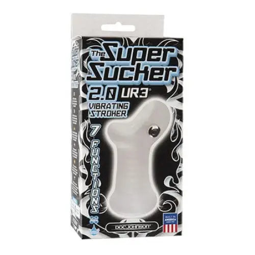 Super Sucker 2.0 UR3 Vibrating Stroker, phthalates free, in retail packaging for adults