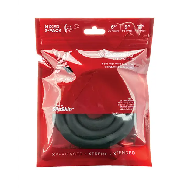 The Xplay 6.9 & 12.0 Ultra Wrap Ring Pack - Cock Ring