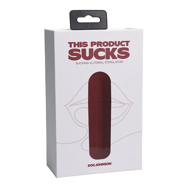 This Product Sucks Rechargeable Silicone Lipstick Sucking Clitoral Stimulator Red - Red - Clitoral Stimulant