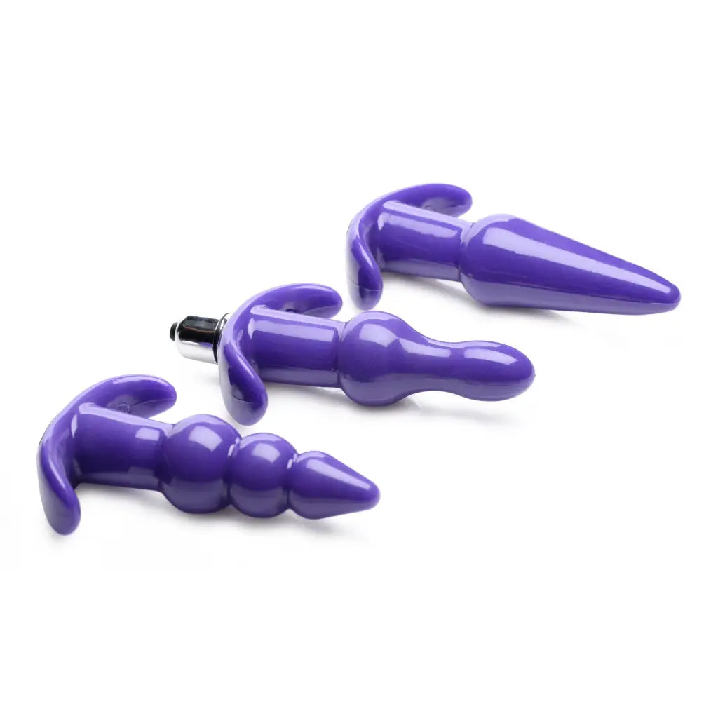 Frisky Plug Thrill Trio Anal Plug Set at the Haus of Shag