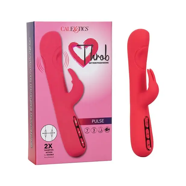 CalExotics Vibrator Throb Pulse - Pink at the Haus of Shag