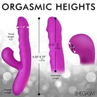 Thrust Wave Thrusting And Sucking Silicone Rabbit Vibrator - Suction