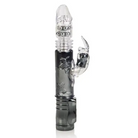 CalExotics Vibrator Thrusting Orgasm Bunny Vibe - Black at the Haus of Shag