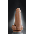 Tom Of Finland Dual Dicks Dildo: Silicone sex toy shaped like an erect penis