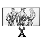 Tom Of Finland large silicone anal plug with erotic male figure bottle opener illustration