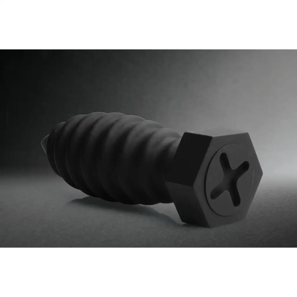 Finland Screw U Silicone Anal Plug: screw-shaped with hexagonal head and X-shaped indentation