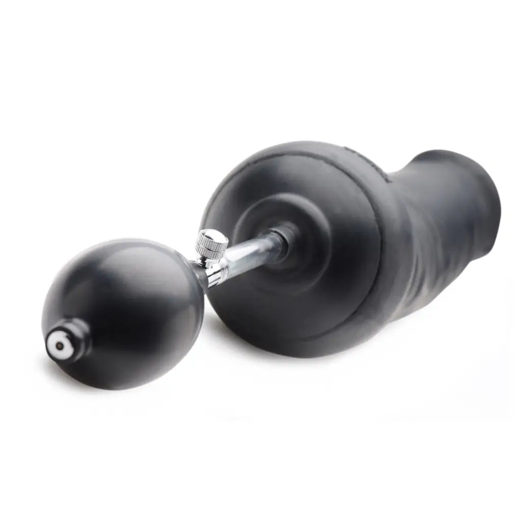 Black pepper mill or grinder, suitable for use with Tom of Finland Tom’s inflatable silicone dildo