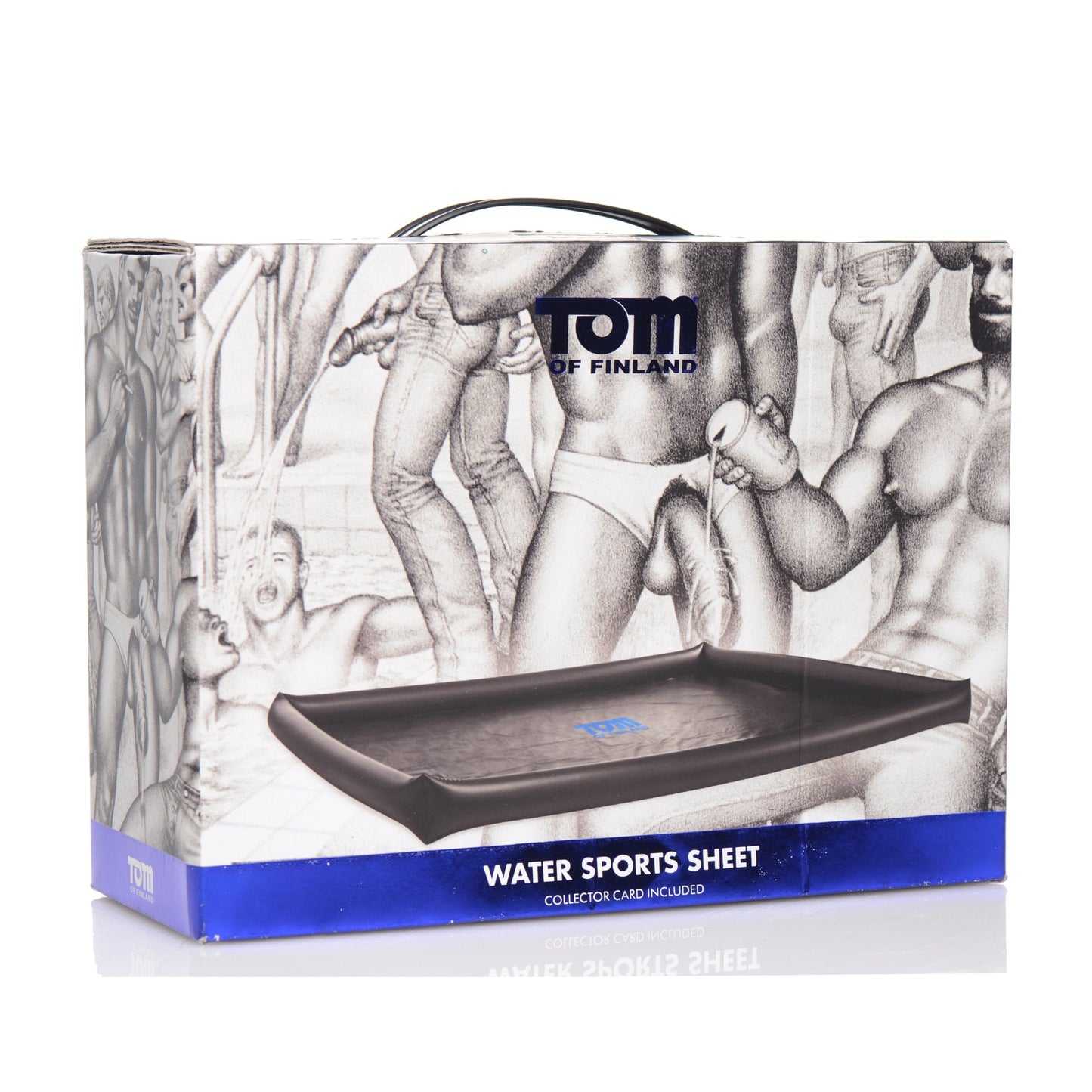 Tom of Finland Waterproof Sheet Black Tom Of Finland Water Sports Sheet at the Haus of Shag