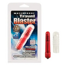 CalExotics Stimulators Red Travel Blaster W/silicone Sleeve Waterproof at the Haus of Shag