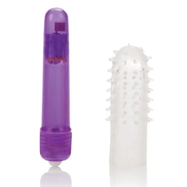 CalExotics Stimulators Travel Blaster W/silicone Sleeve Waterproof at the Haus of Shag