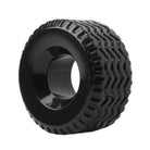 Tread Ultimate Tire Cock Ring: Durable black tire design on a white background