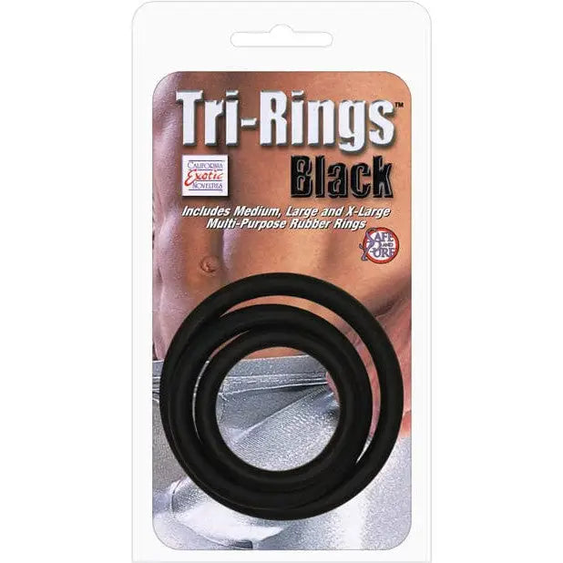 CalExotics Penis Enhancement Black Tri-rings at the Haus of Shag