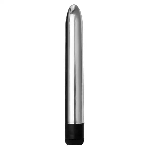 Trinity Vibes Vibrator Trinity 7-inch Slim Silver Vibrator at the Haus of Shag