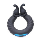 Trinity Vibes Penis Enhancement Trinity Men 10x Cobra Dual Stimulation Silicone Cock Ring - Black at the Haus of Shag