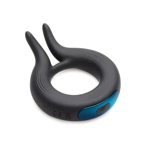 Trinity Vibes Penis Enhancement Trinity Men 10x Cock Viper Dual Stimulation Silicone Cock Ring - Black at the Haus of Shag