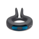 Trinity Vibes Penis Enhancement Trinity Men 10x Cock Viper Dual Stimulation Silicone Cock Ring - Black at the Haus of Shag