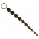 Trinity Vibes Anal Beads - Graduated Dark Spherical Beads with Ring End for Enhanced Pleasure