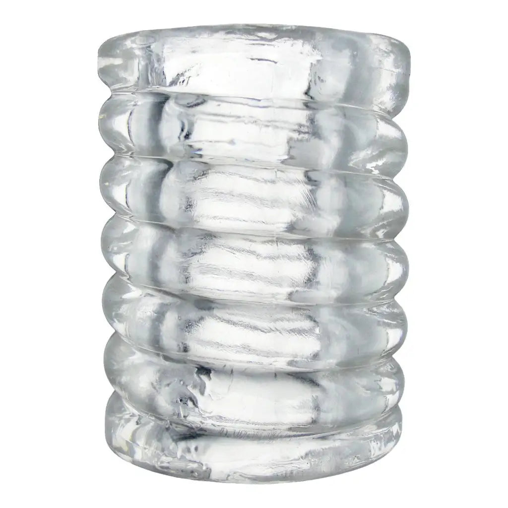 Trinity Vibes Ball Stretcher Clear Trinity Vibes Spiral Ball Stretcher at the Haus of Shag