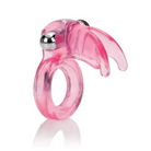 Triple Clit Flicker Pink Glass Ring with Silver Ball enhances pleasure and stimulation