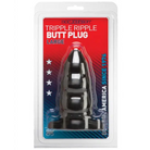 Triple Ripple Butt Plug for enhanced pleasure and stimulation in triple plug design