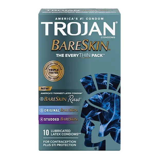 Trojan Bareskin Everythin 10 Ct - Condoms