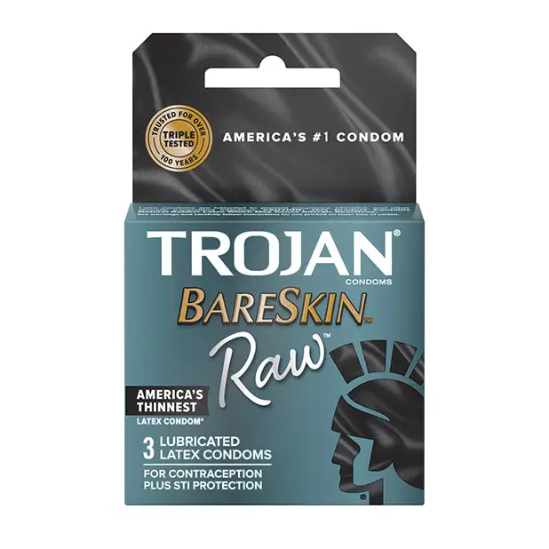 Trojan Bareskin Raw 3-Pack - Condoms