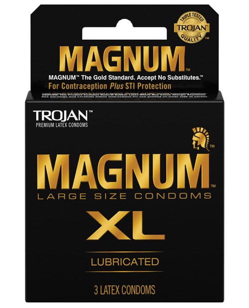 Trojan Condoms 3 Trojan Magnum Xl - Pack Of 3 at the Haus of Shag