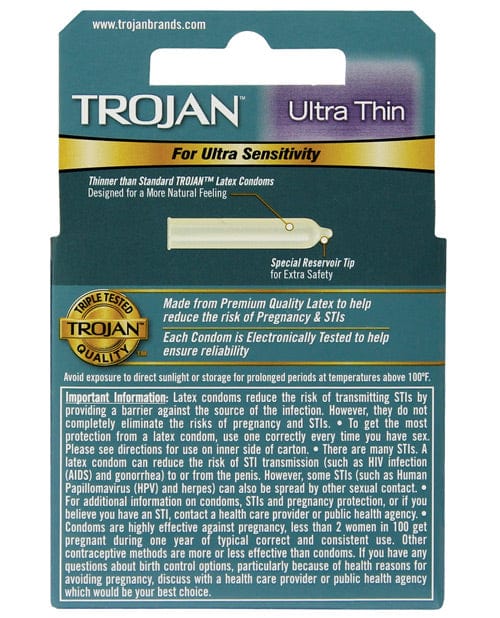 Trojan Condoms Trojan Ultra Thin Condoms at the Haus of Shag