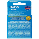 Trojan Enz Spermicidal Lubricated Condoms - Pain Relief Box of 3