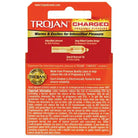 Trojan Intensified Charged Condoms - Box Of 3 with Trojan charged gold battery charger