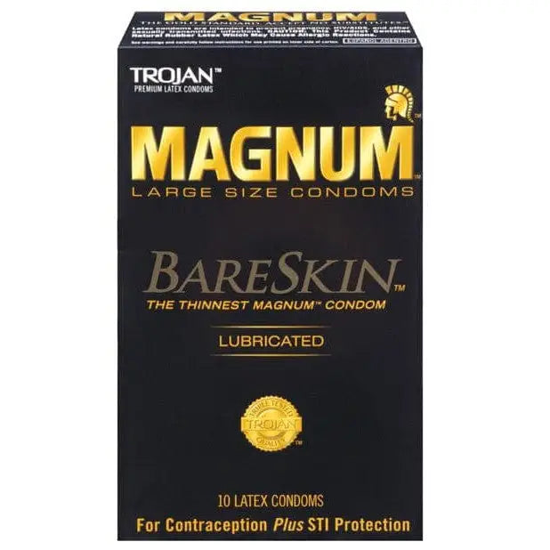 Trojan Magnum Bareskin Condoms - Large Size for Maximum Comfort and Sensation