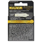 Close-up of Trojan Magnum Bareskin Condoms package against a white background