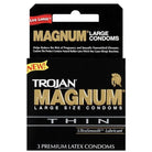 Trojan Magnum Thin Condoms - Box of 3 with tapered base for a secure fit trojan magnum