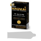 Trojan Magnum Thin Condoms - Box of 3 | Tapered Base for a Secure Fit