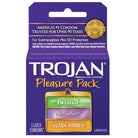 Trojan Pleasure Pack Condoms box containing Trojan Plus Plus for cats and dogs