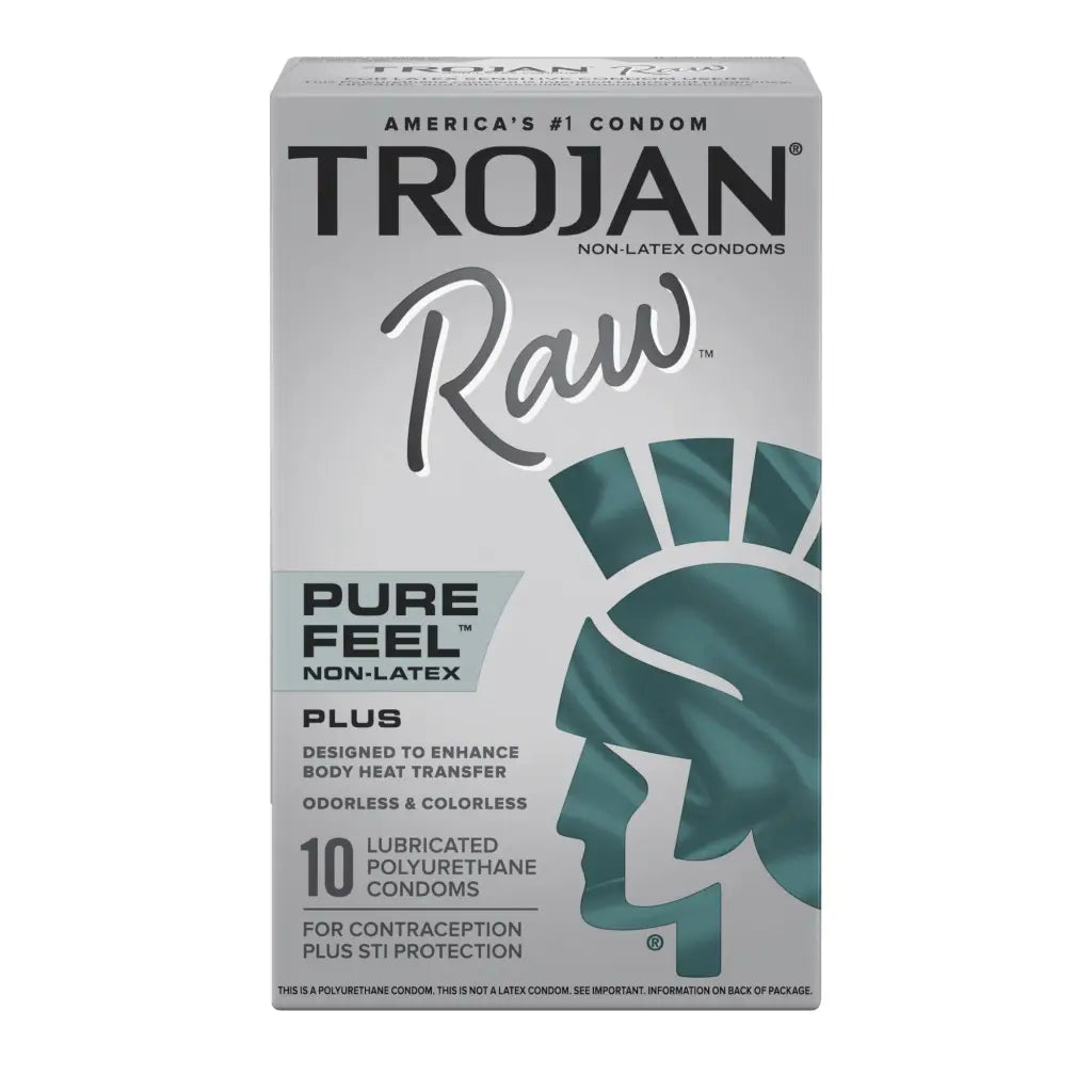 Trojan Raw Pure Feel Non-latex 10 Pack - Condoms