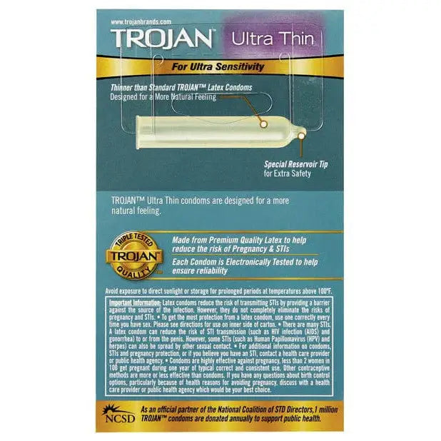 Trojan Ultra Thin Condoms - America’s Number One for Ultra Thinning Protection