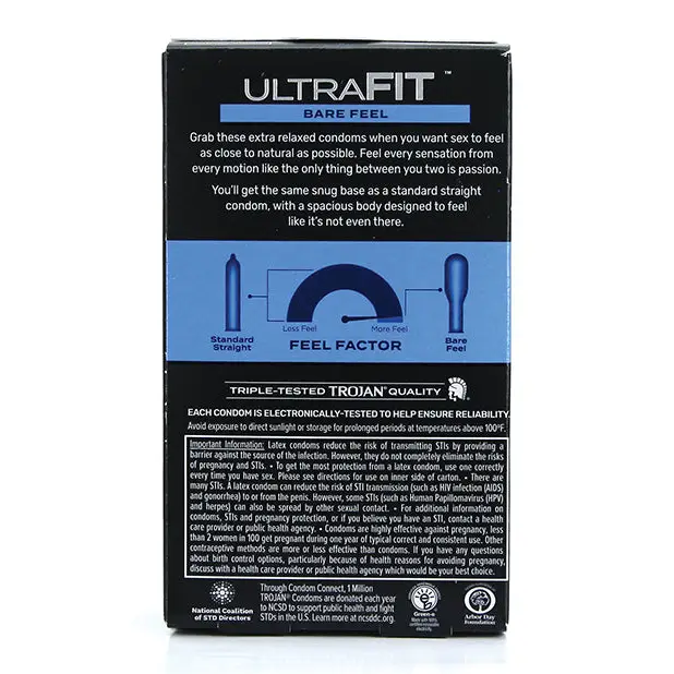 Trojan Ultrafit Bare Feel 10 ct. - Condoms