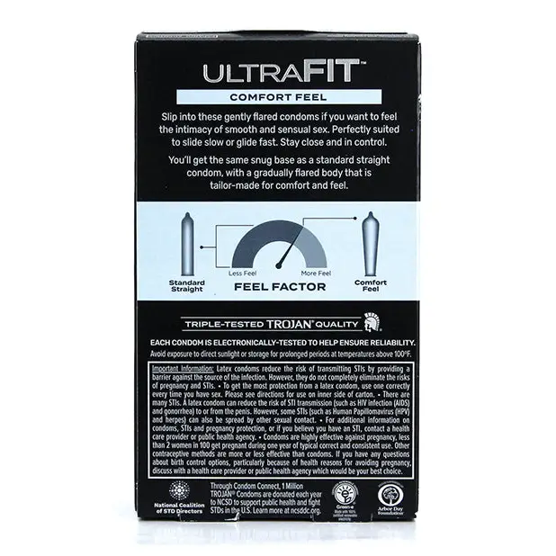 Trojan Ultrafit Comfort Feel 10 ct. - Condoms