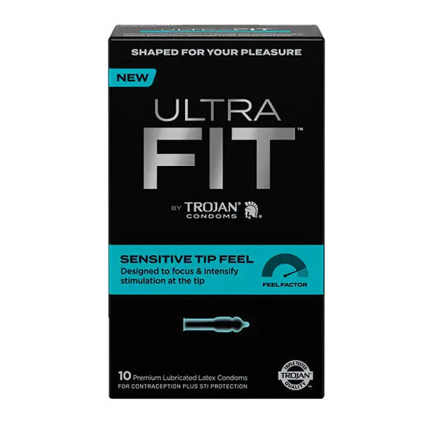 Trojan Ultrafit Sensitive Tip Feel 10 ct. - Condoms