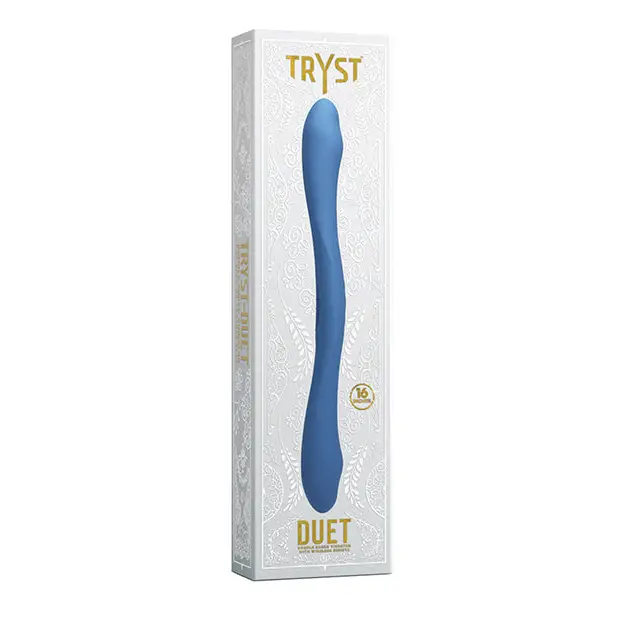 Blue silicon Tryst Duet W/remote anal dil for comfortable pleasure and control